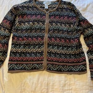 Nomadic Traders Black Multicolor Cardigan